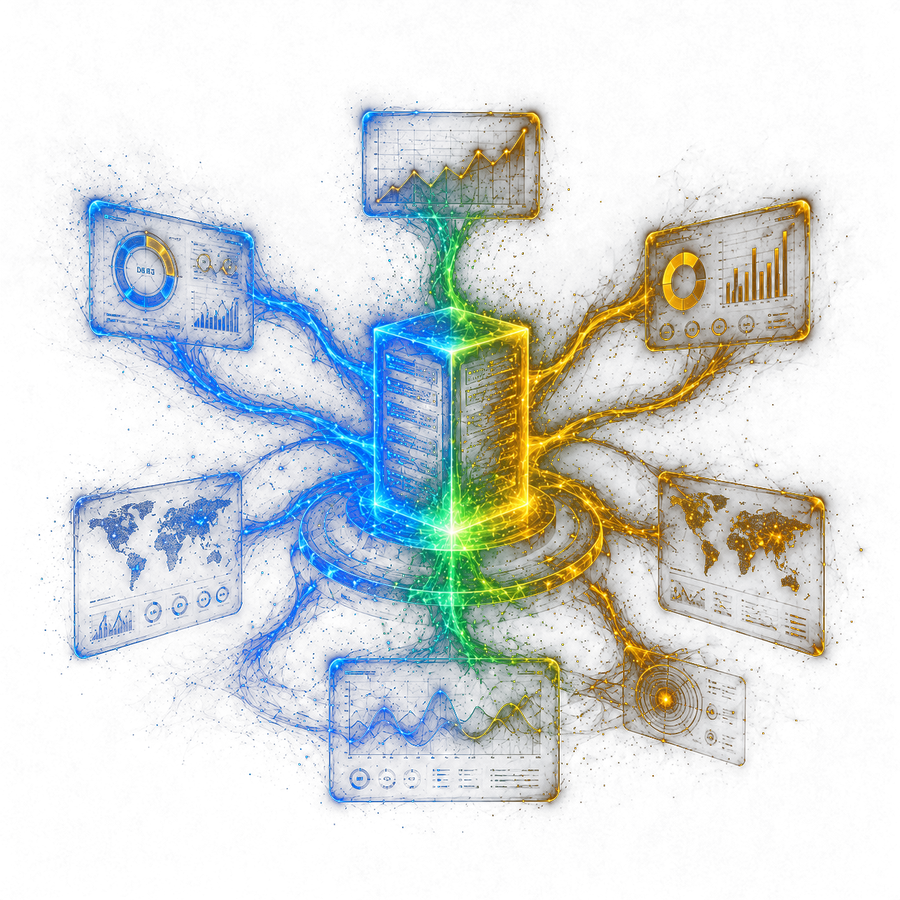 Tracking et data Bestoow : serveur central connecté aux dashboards